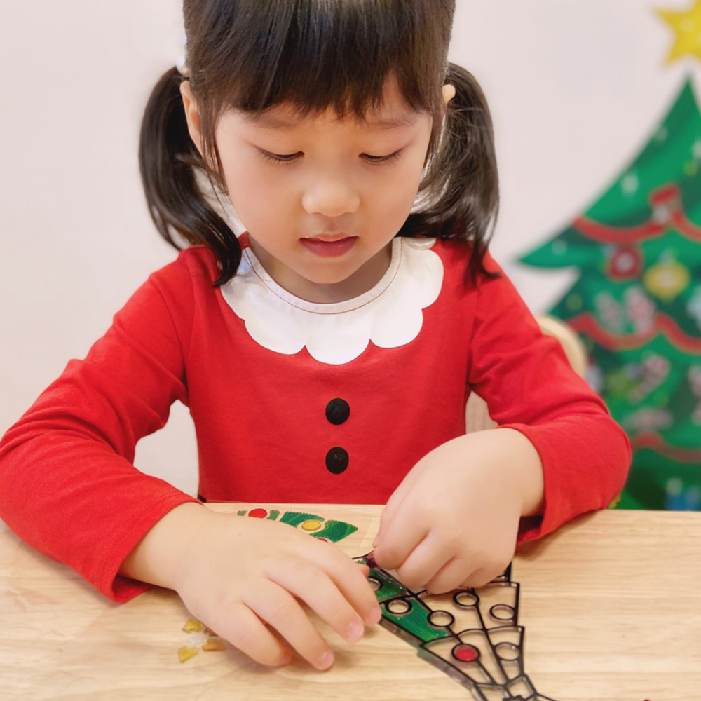 Melissa Doug 彩繪水晶壁貼-歡樂聖誕