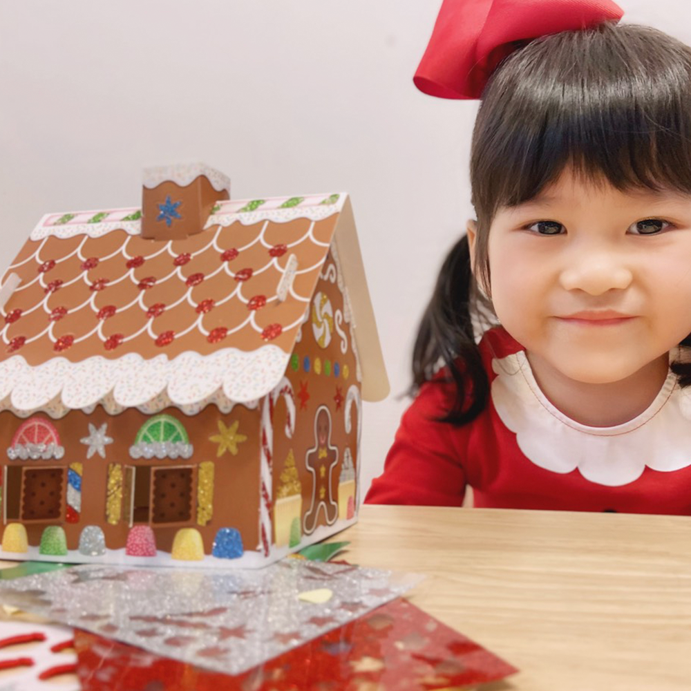 Melissa Doug 閃亮轉印貼-薑餅屋