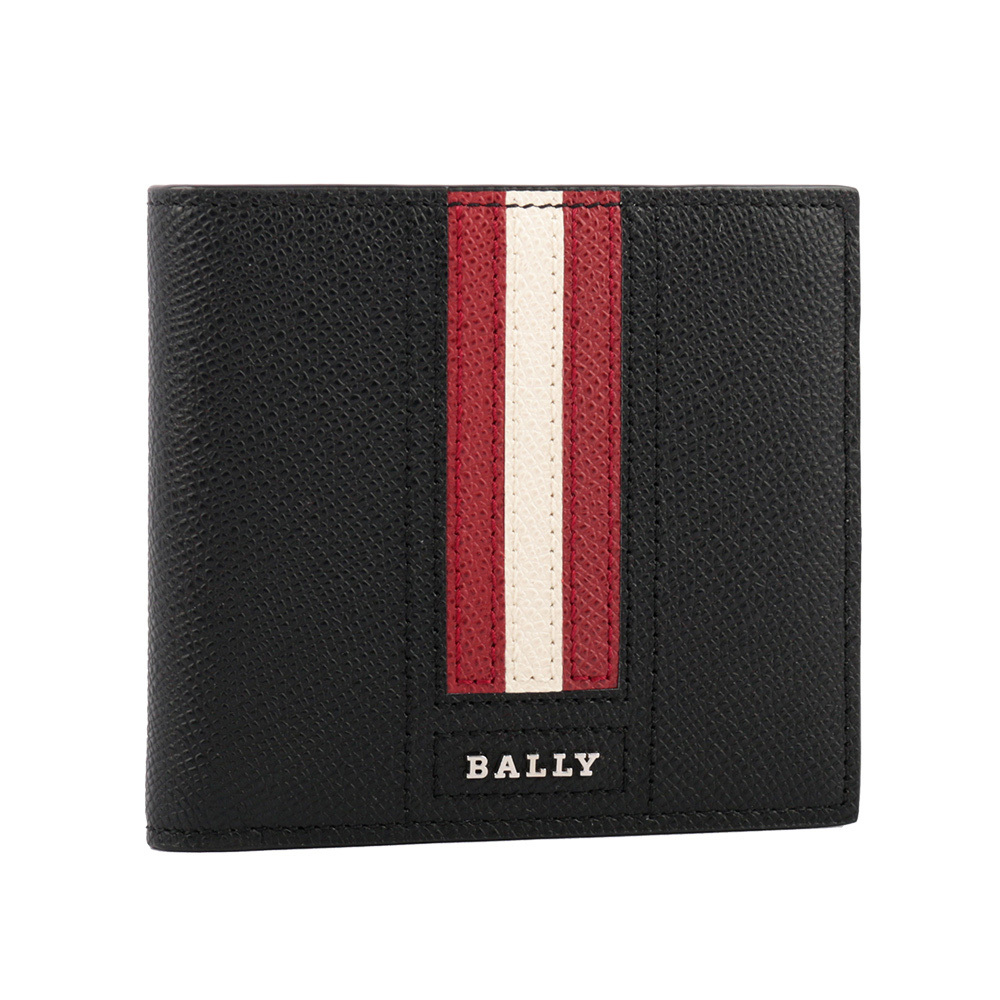 【BALLY】壓紋牛皮雙色皮帶+8卡短夾禮盒組