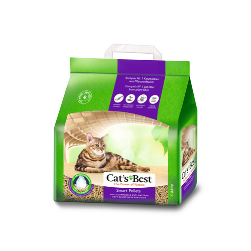 德國凱優 Cat’s Best - 紫標凝結木屑砂-特級無塵 長毛貓專用(10L/20L)