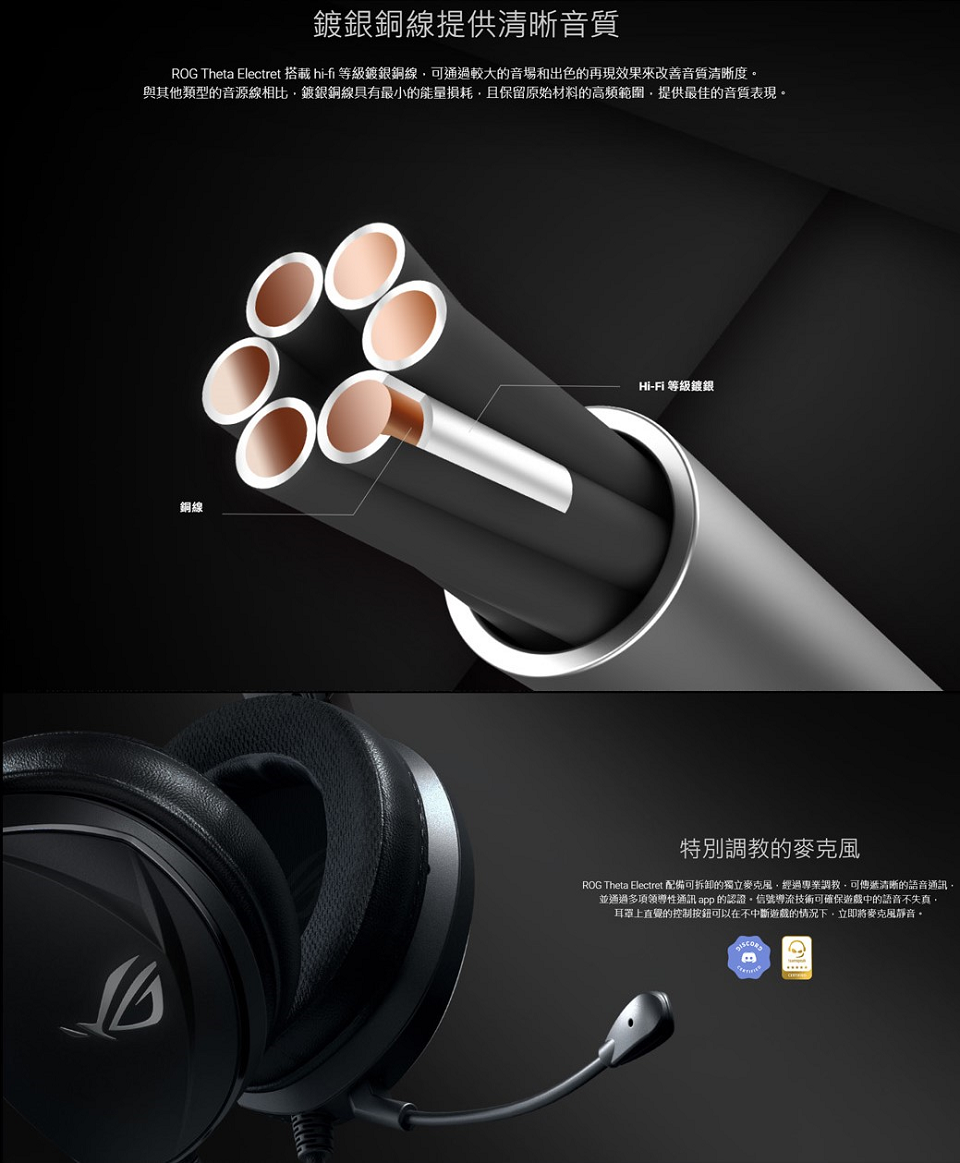 米特3C數位–ASUS 華碩 ROG Theta Electret 電競耳麥/90YH02GE-B1UA00