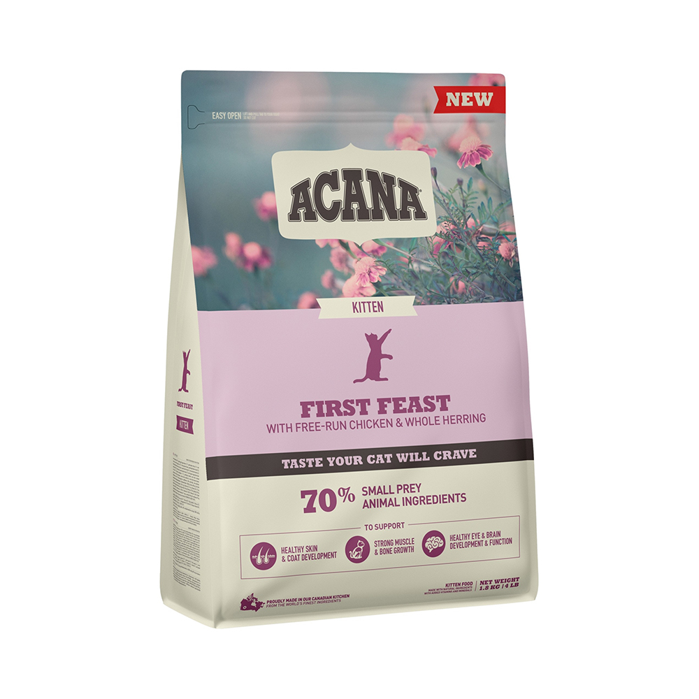 ACANA-貓用  放養雞肉.完整鯡魚+鮮雞蛋 1.8公斤|貓飼料