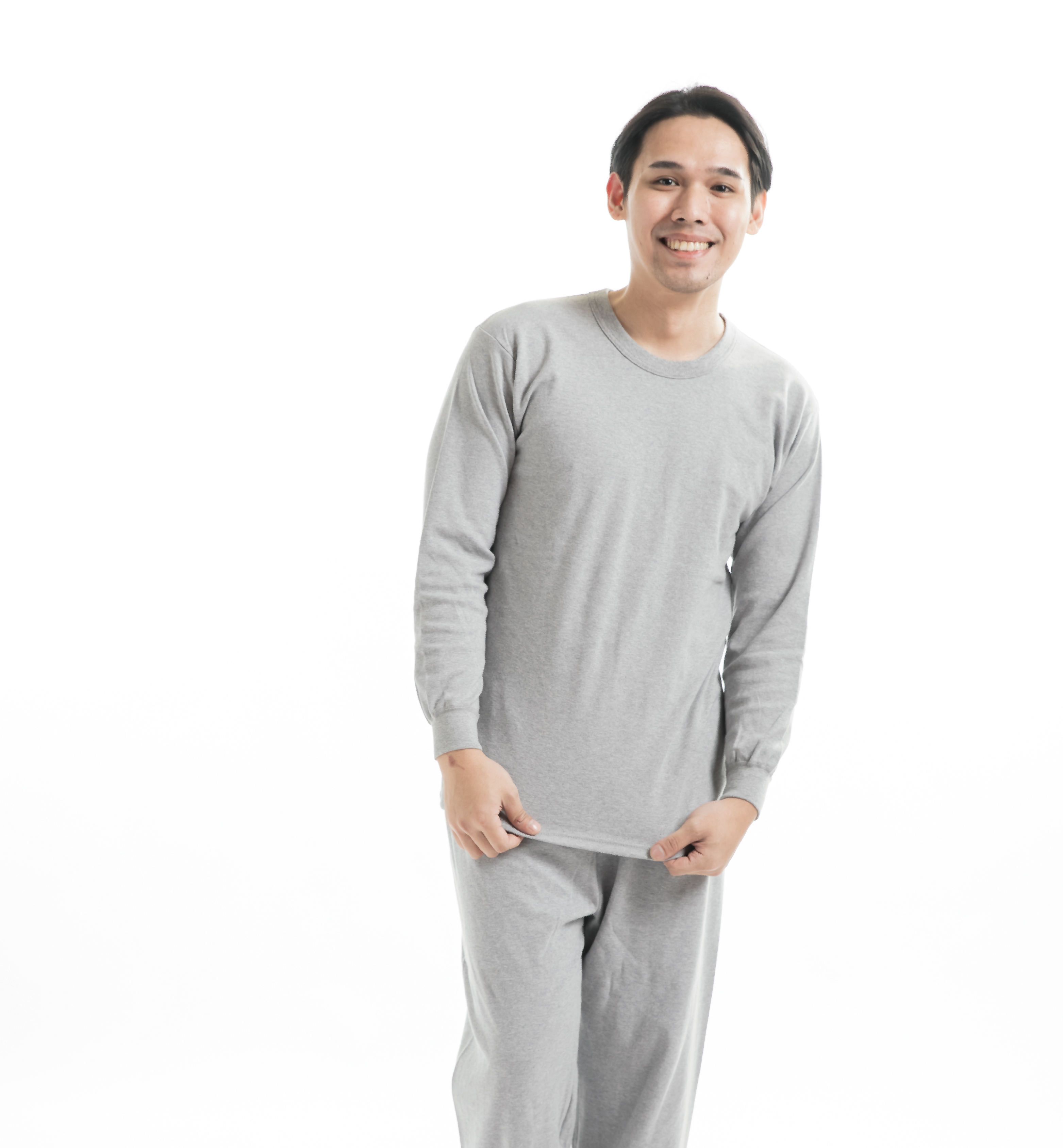 小三福 三福 棉質男性長袖T 黑 灰 藍