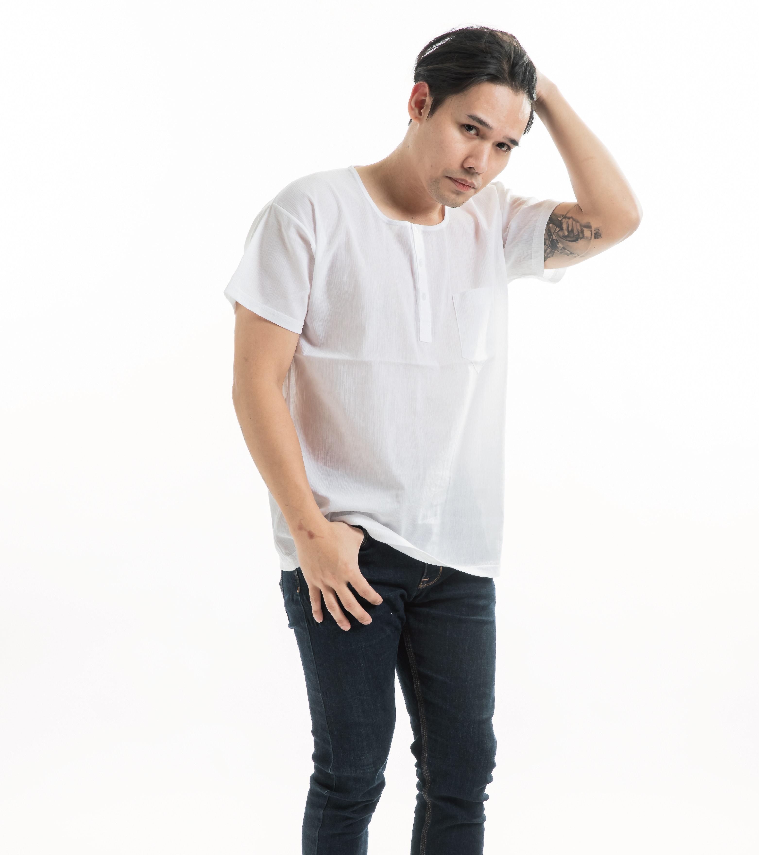 小三福 三福 竹紗成人半開短袖(M~2XL)