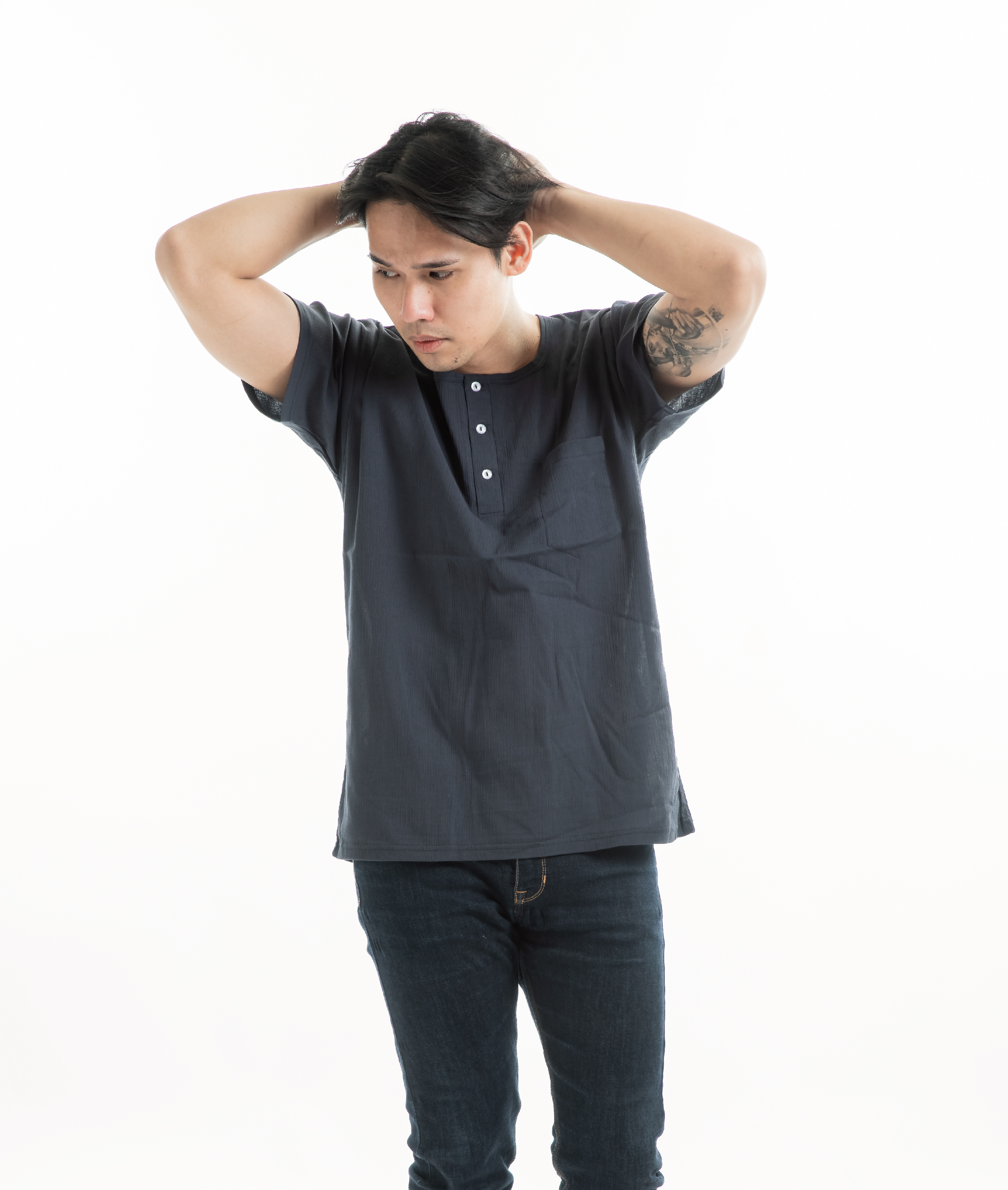 小三福 三福 竹紗成人半開短袖(M~2XL)