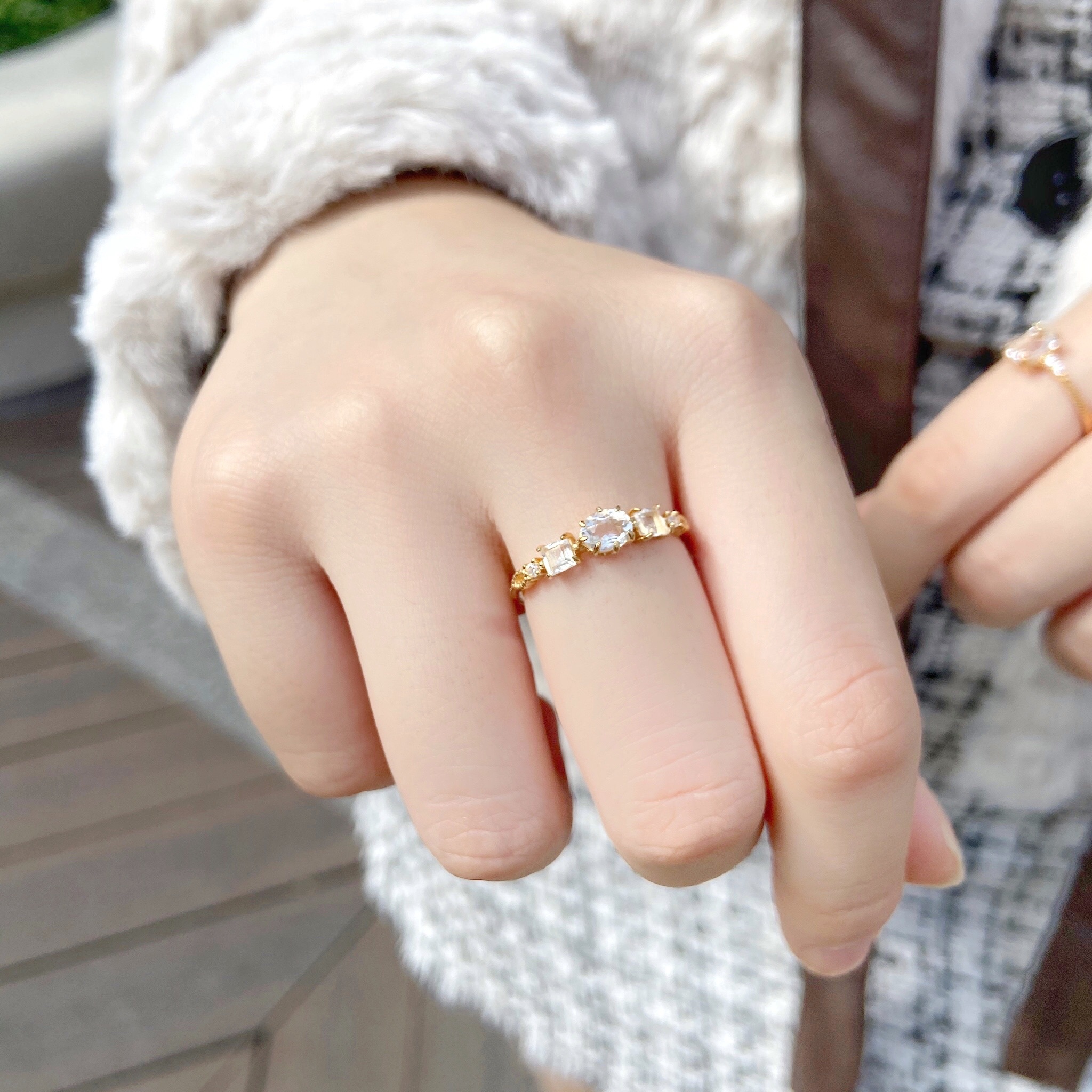 | 925純銀・ 白水晶 |  最初的感覺戒指 | RI0195 |