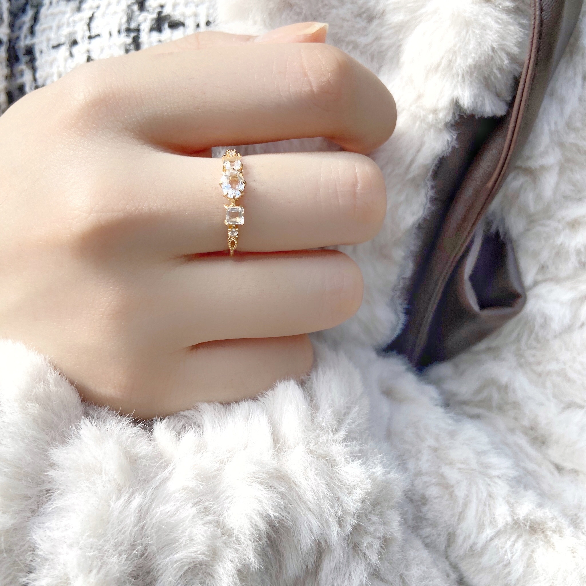 | 925純銀・ 白水晶 |  最初的感覺戒指 | RI0195 |