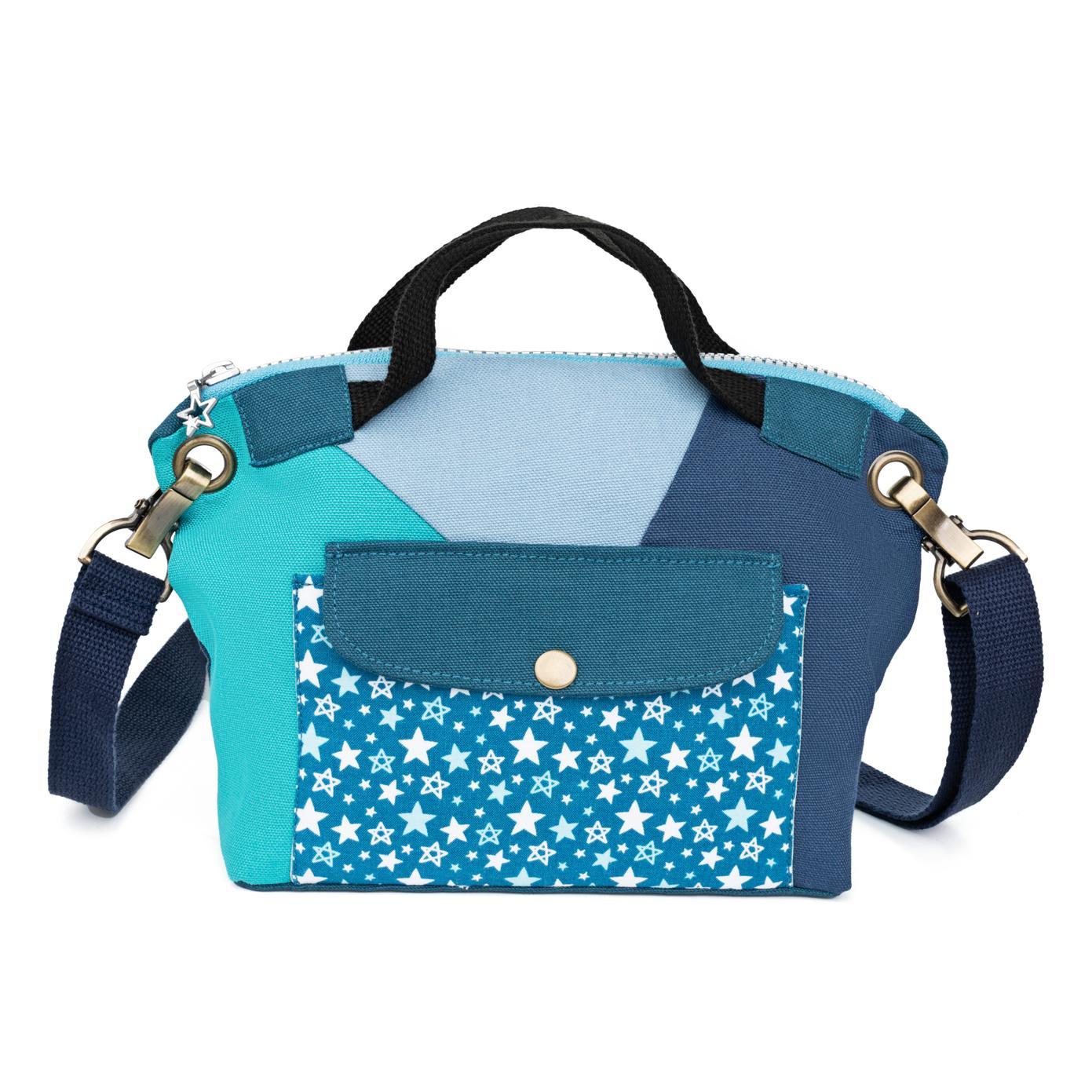 販售原尺寸【紙型】(撞色帆布手挽/肩背兩用包)