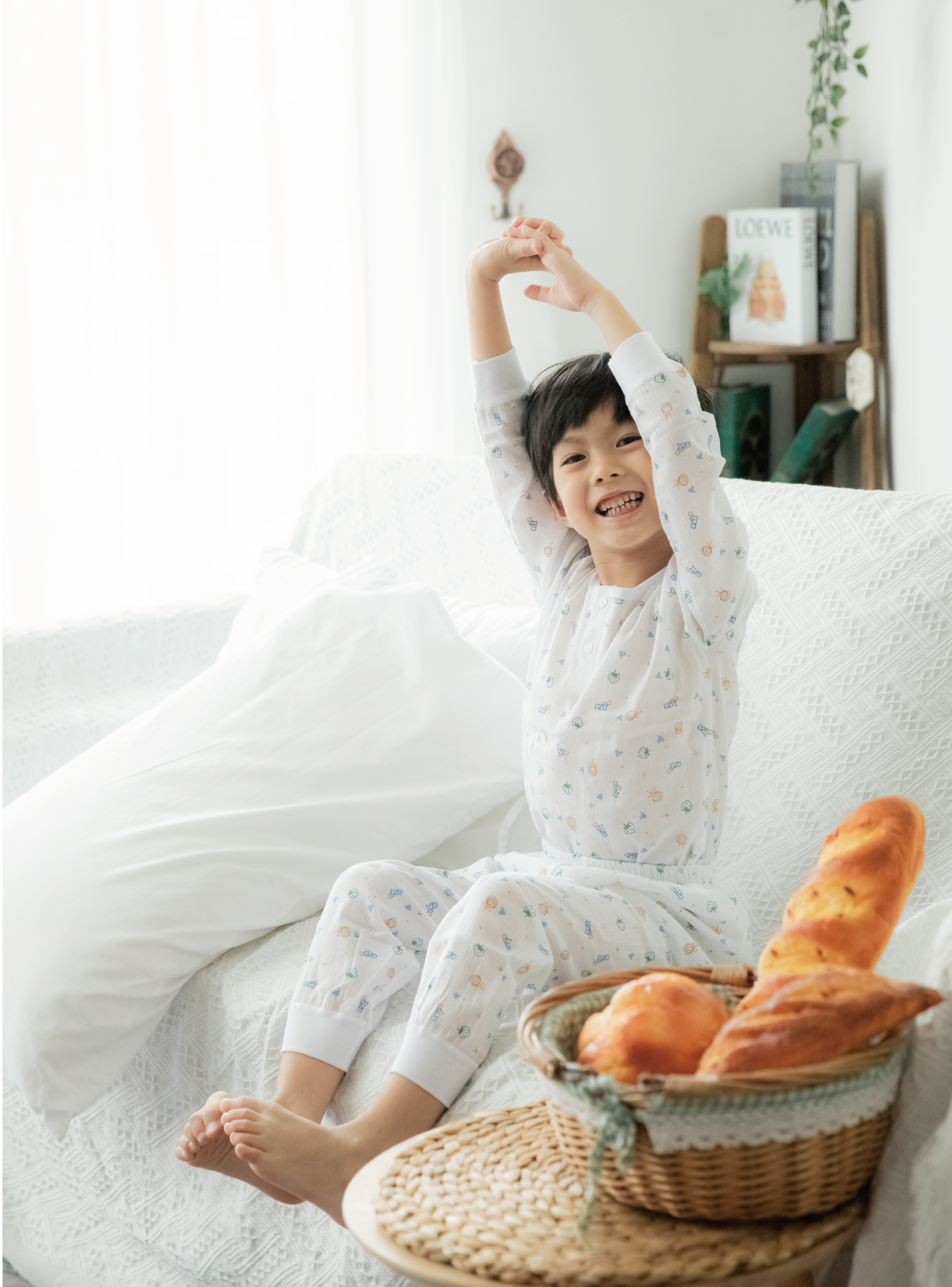 小三福 三福 竹紗半開長袖(套裝)