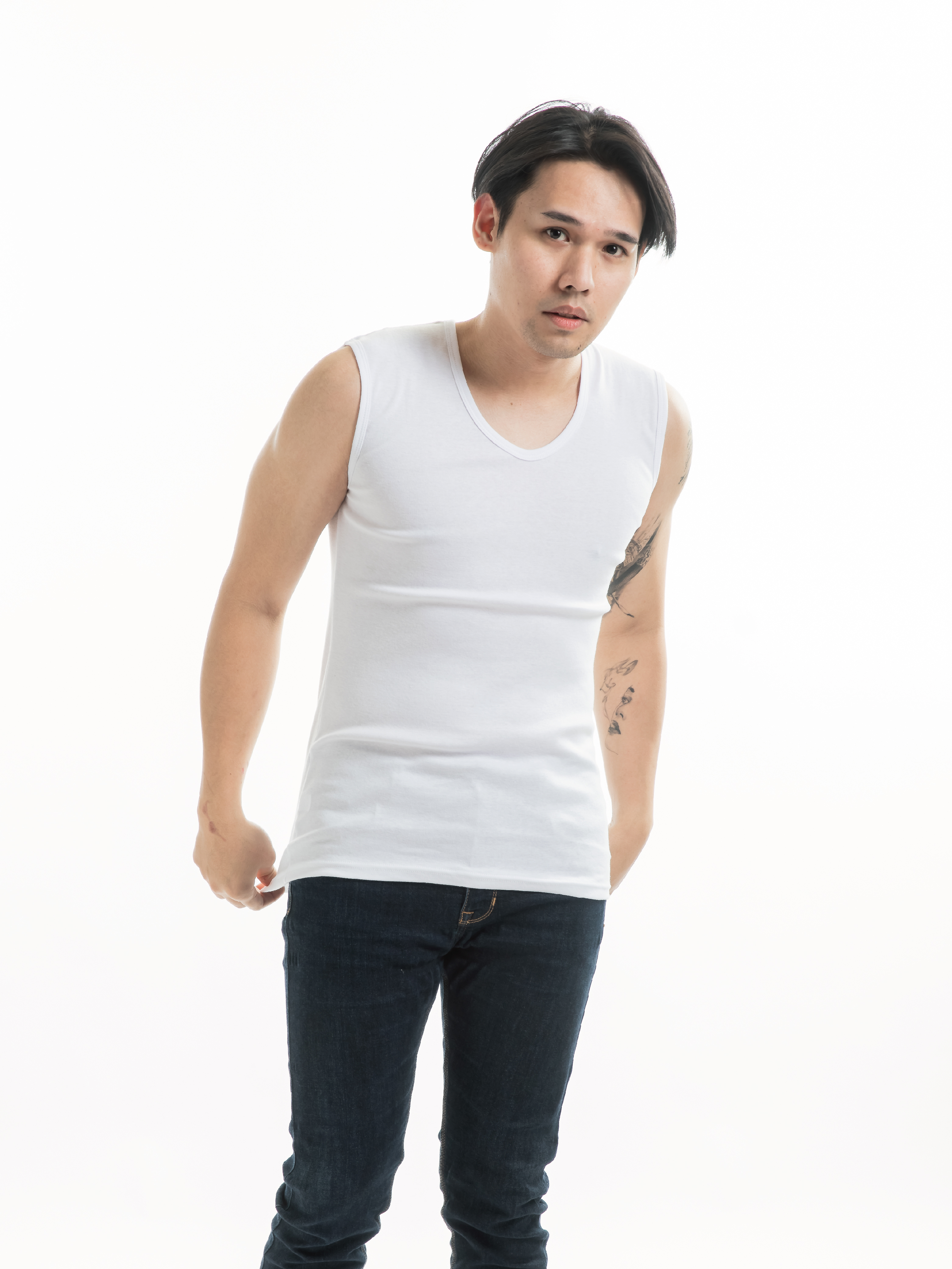 小三福 三福 羅紋男大汗背