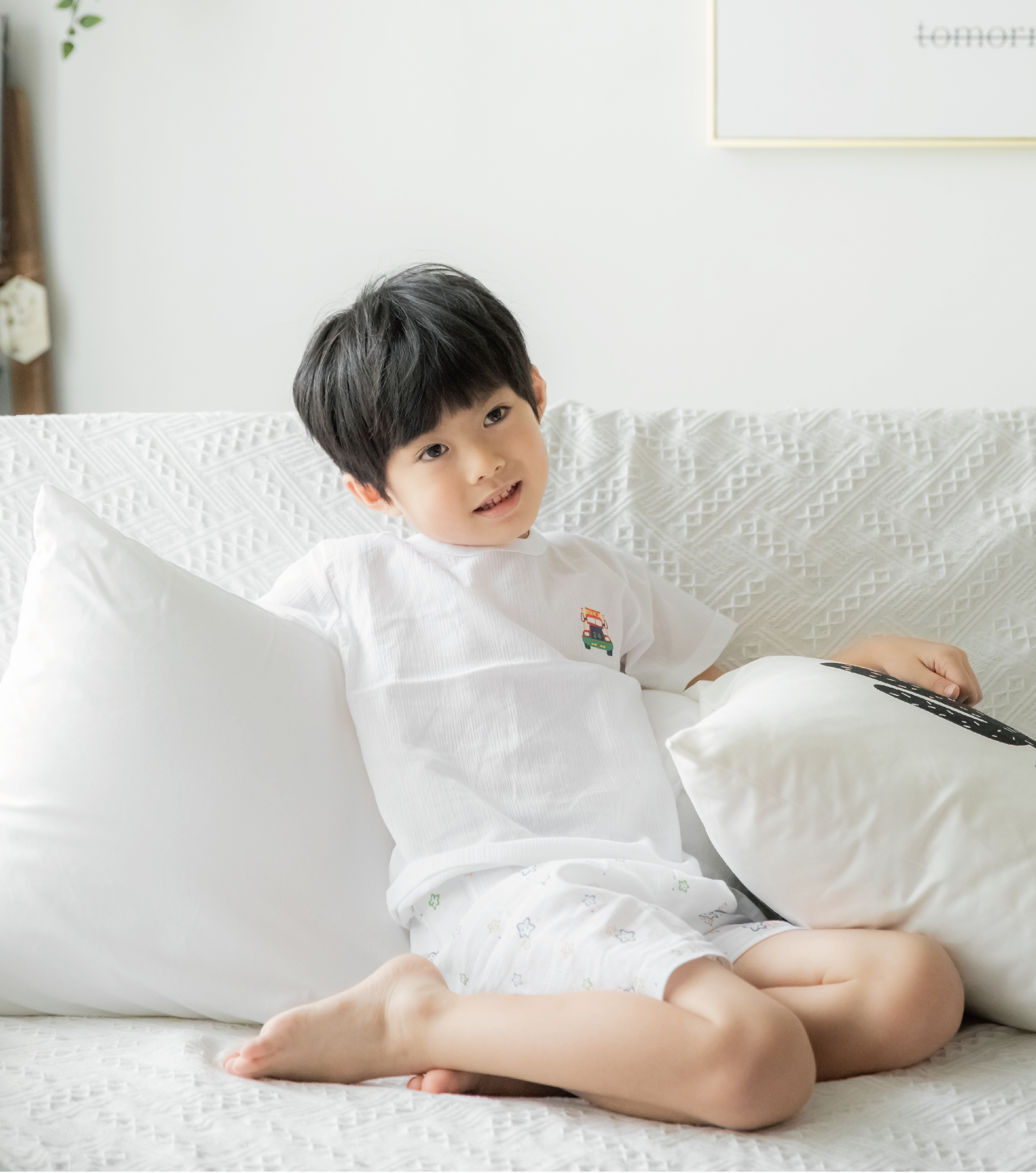 小三福 三福 100%純棉兒童竹紗小汗衫