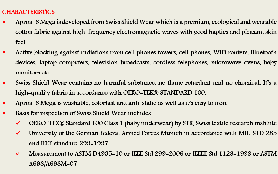 Apron-S Mega Characteristics