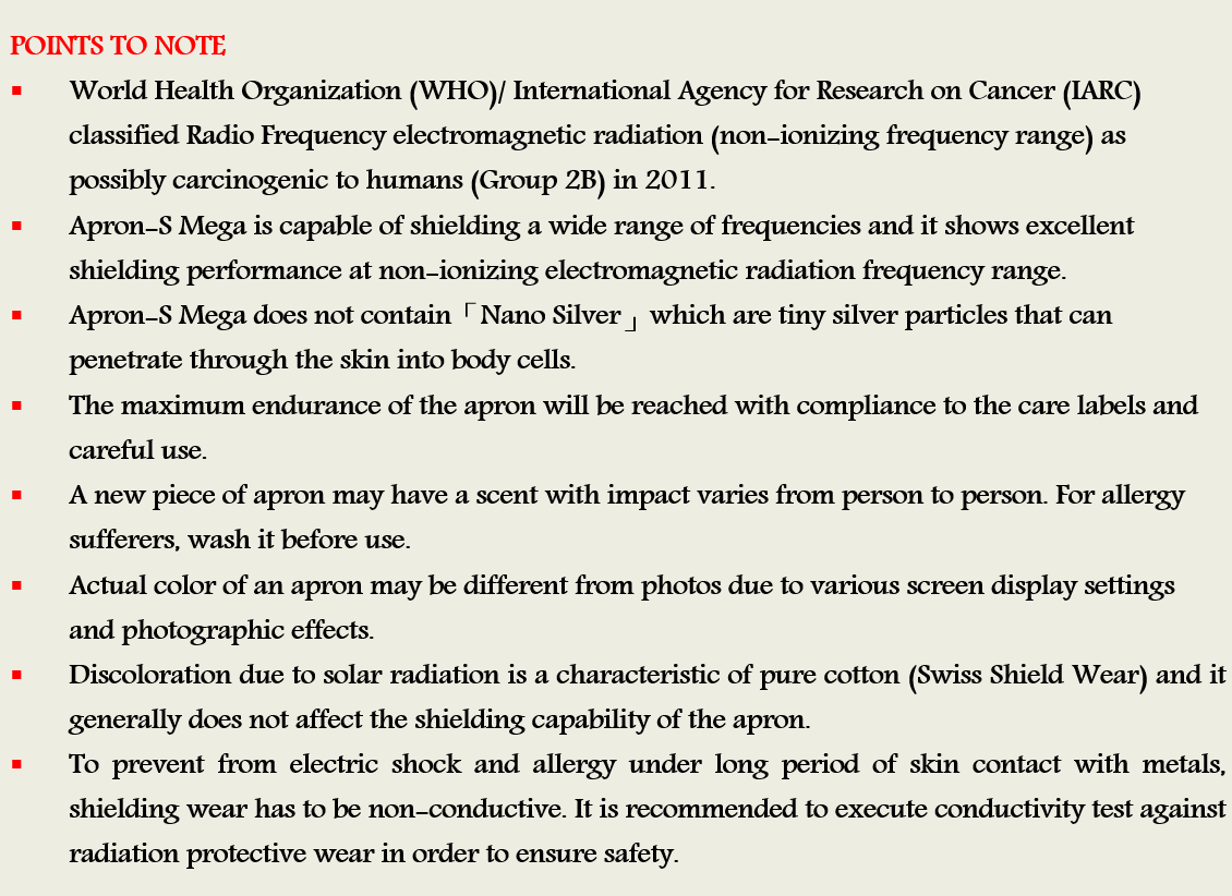 Apron-S Mega Points to Note