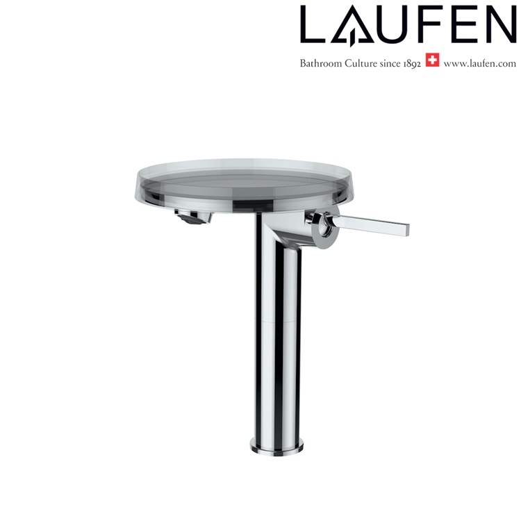 Laufen "Kartell by LAUFEN" 3.1133.8.004.110.1 Tall Basin Mixer with transparent disc