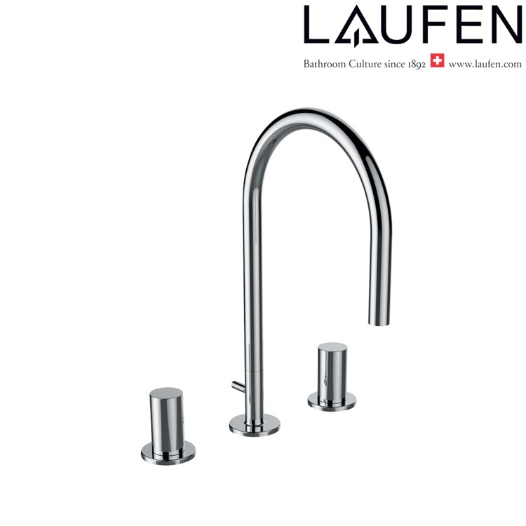 Laufen "Kartell by LAUFEN" 3.1233.3.004.220.1 3-Hole Basin Mixer