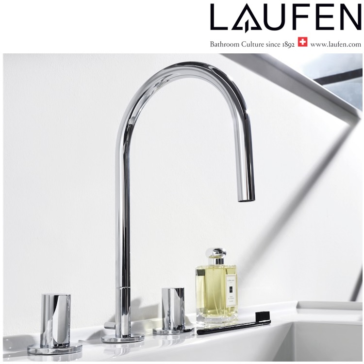 Laufen "Kartell by LAUFEN" 3.1233.3.004.220.1 3-Hole Basin Mixer