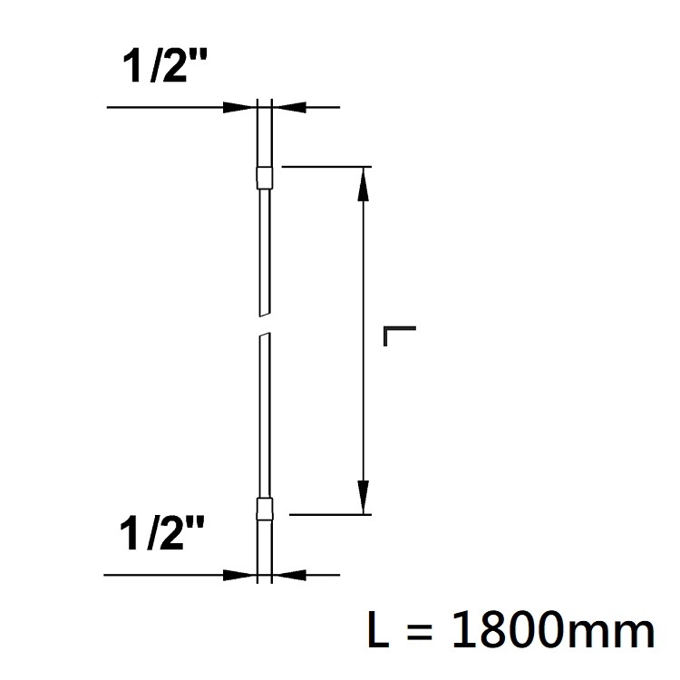 Laufen "The New Classic" 3.6298.0.000.140.1 Flexible hose 1800mm