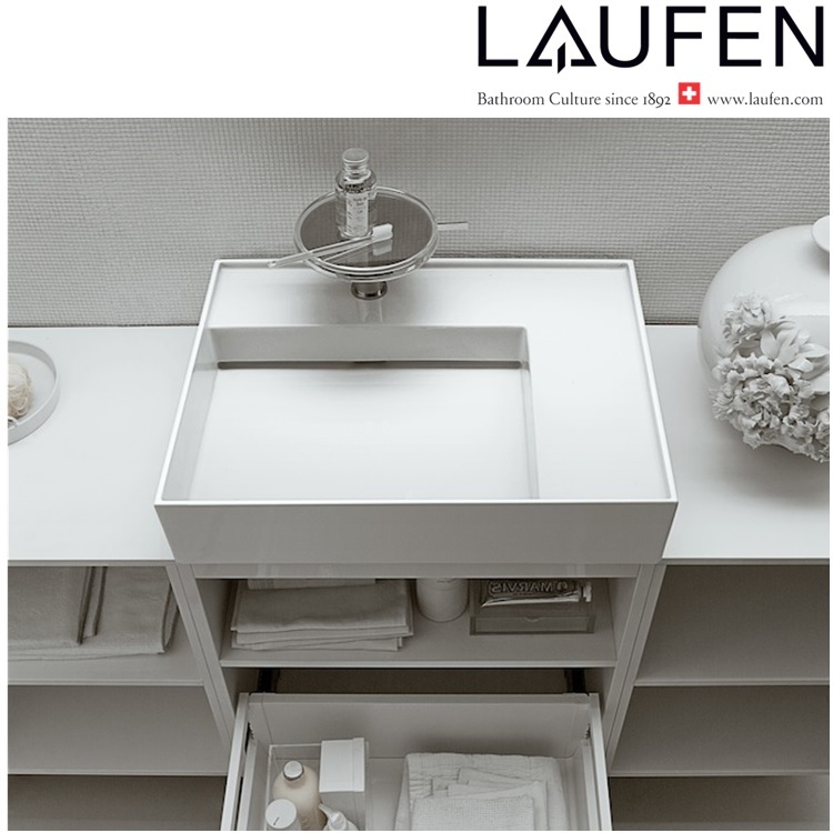 Laufen "Kartell by LAUFEN" 8.1033.4.000.111.1 Countertop or Wall Hung Washbasin with 1 Tap Hole *SaphirKeramik*