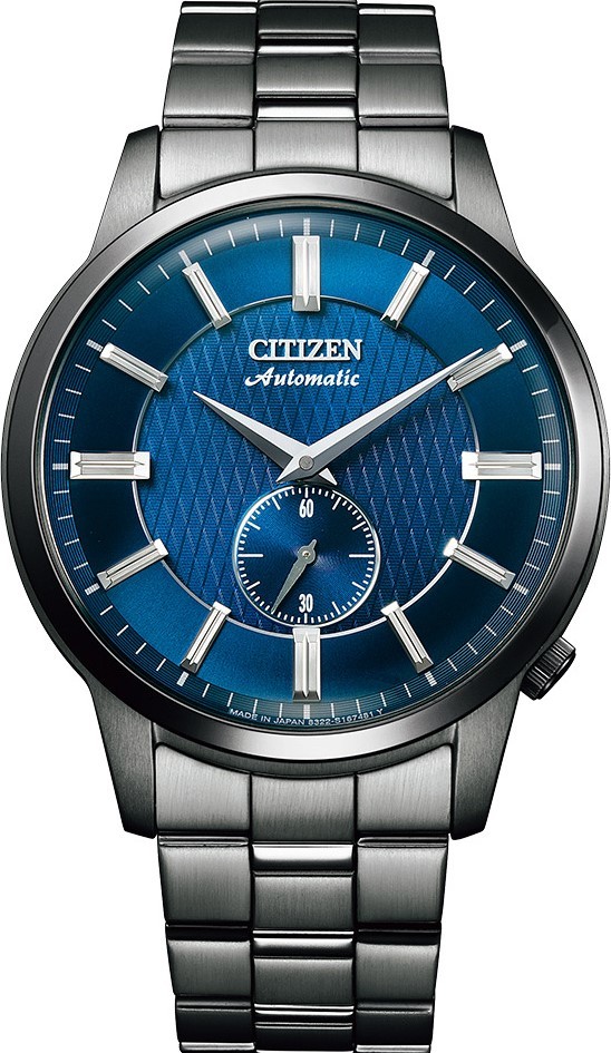 萬年鐘錶 - Citizen 星辰錶 經典 全黑藍面機械 男錶  NK5009-69N  錶徑41MM