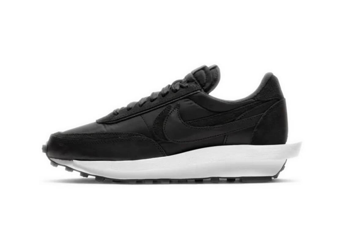 Sacai x Nike LDV Waffle 結構鞋 緞帶 2020新款 黑 BV0073-002