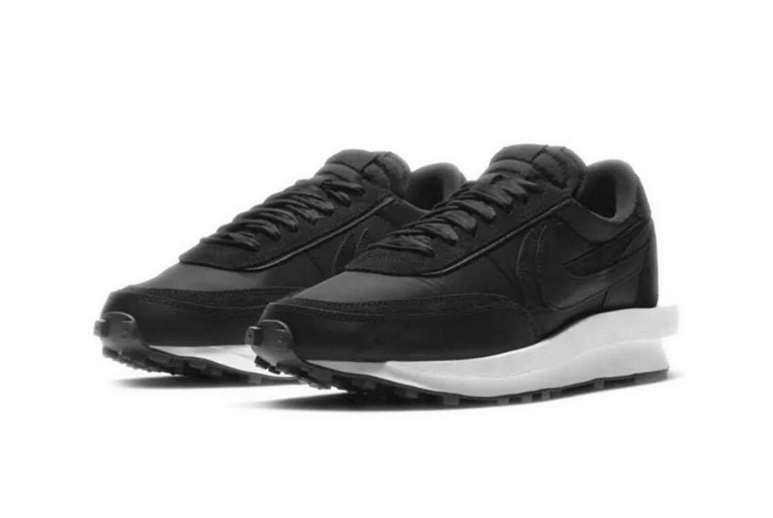Sacai x Nike LDV Waffle 結構鞋 緞帶 2020新款 黑 BV0073-002