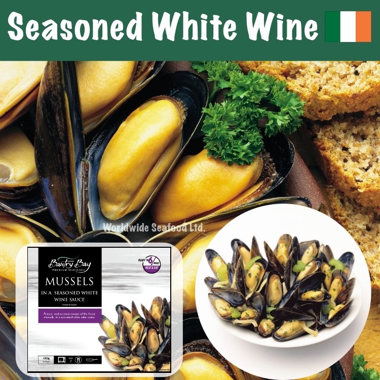 愛爾蘭急凍白酒味熟青口, 每合重450克, 編號：07-0608