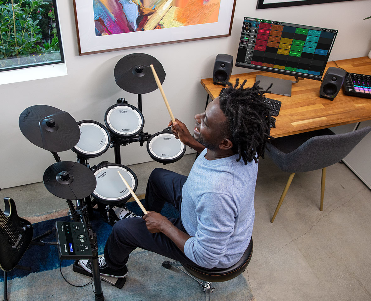 【現貨供應】 Roland TD-07KV 電子鼓 網狀鼓皮 TD07KV (附鼓椅,踏板) 公司貨