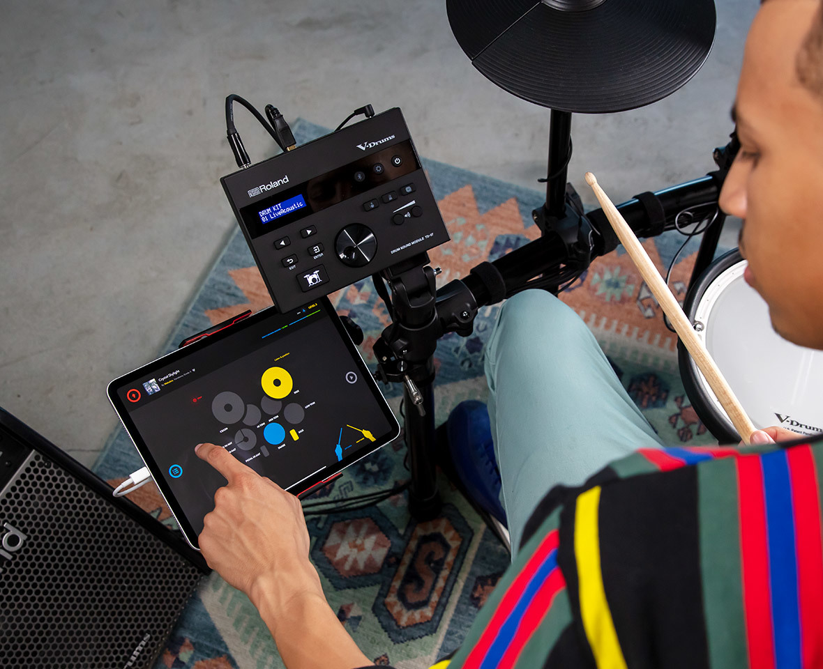 Roland 【現貨供應】 Roland TD-07KV 電子鼓 網狀鼓皮 TD07KV (附鼓椅,踏板) 公司貨 第 3 張圖片｜三峽鼓 / 打擊