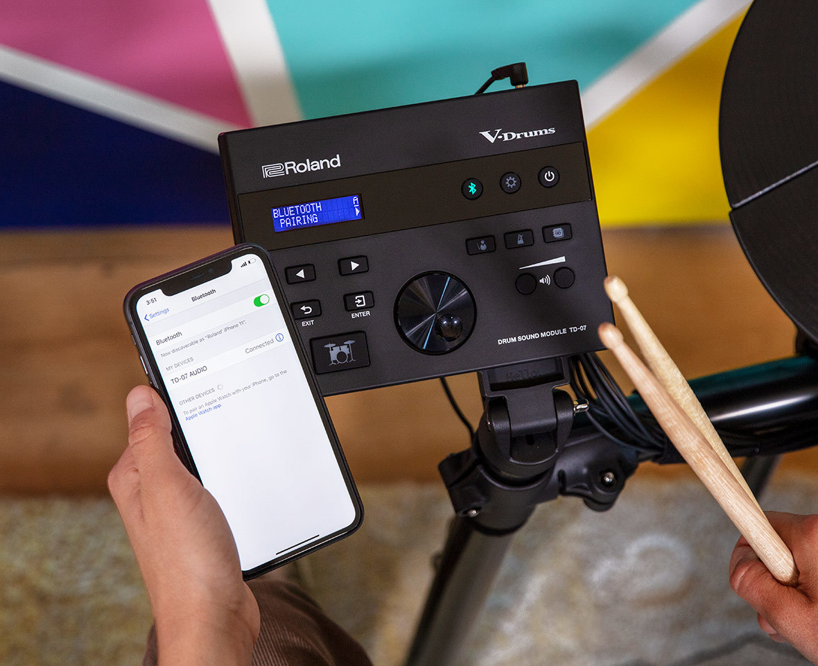 Roland 【現貨供應】 Roland TD-07KV 電子鼓 網狀鼓皮 TD07KV (附鼓椅,踏板) 公司貨 第 4 張圖片｜三峽鼓 / 打擊
