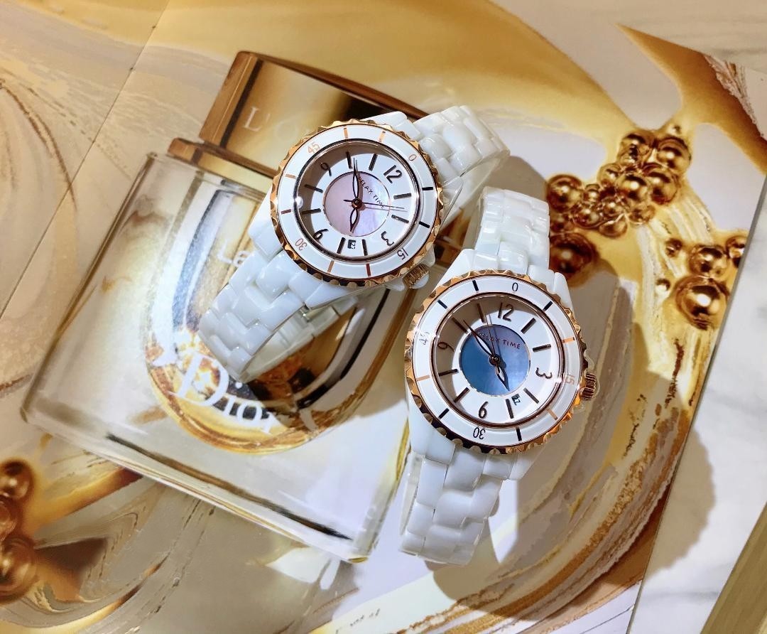 【RELAX TIME】經典陶瓷系列女錶 RT-93-15藍 / RT-93-12 粉 34.2mm 現代鐘錶