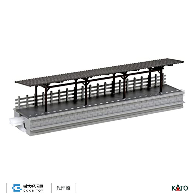 KATO 23-134 建物 地方型月台 對向式 (附屋頂)