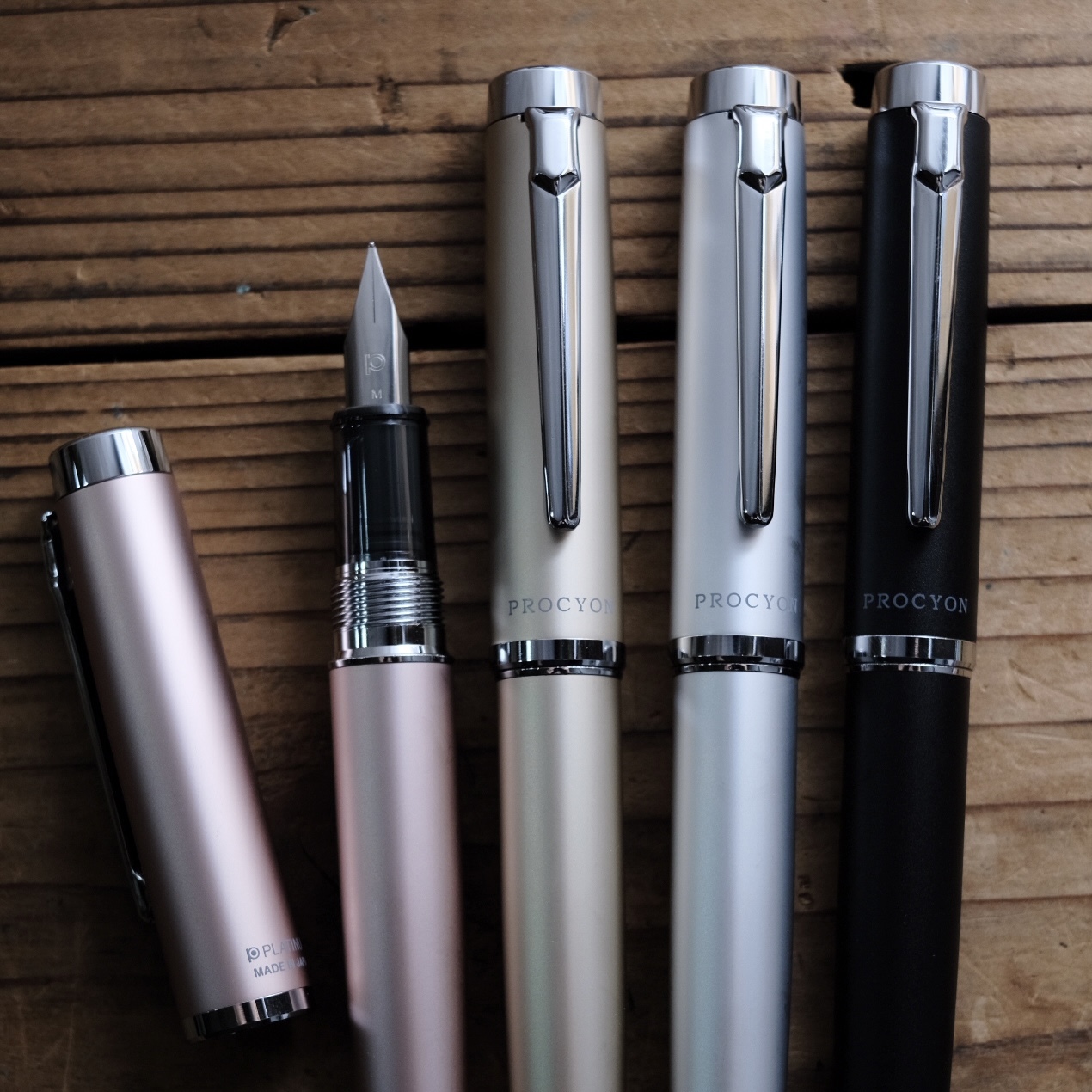 PROCYON 南河三 鋼筆 (霧面金屬色系) ｜白金牌 PLATINUM 日本