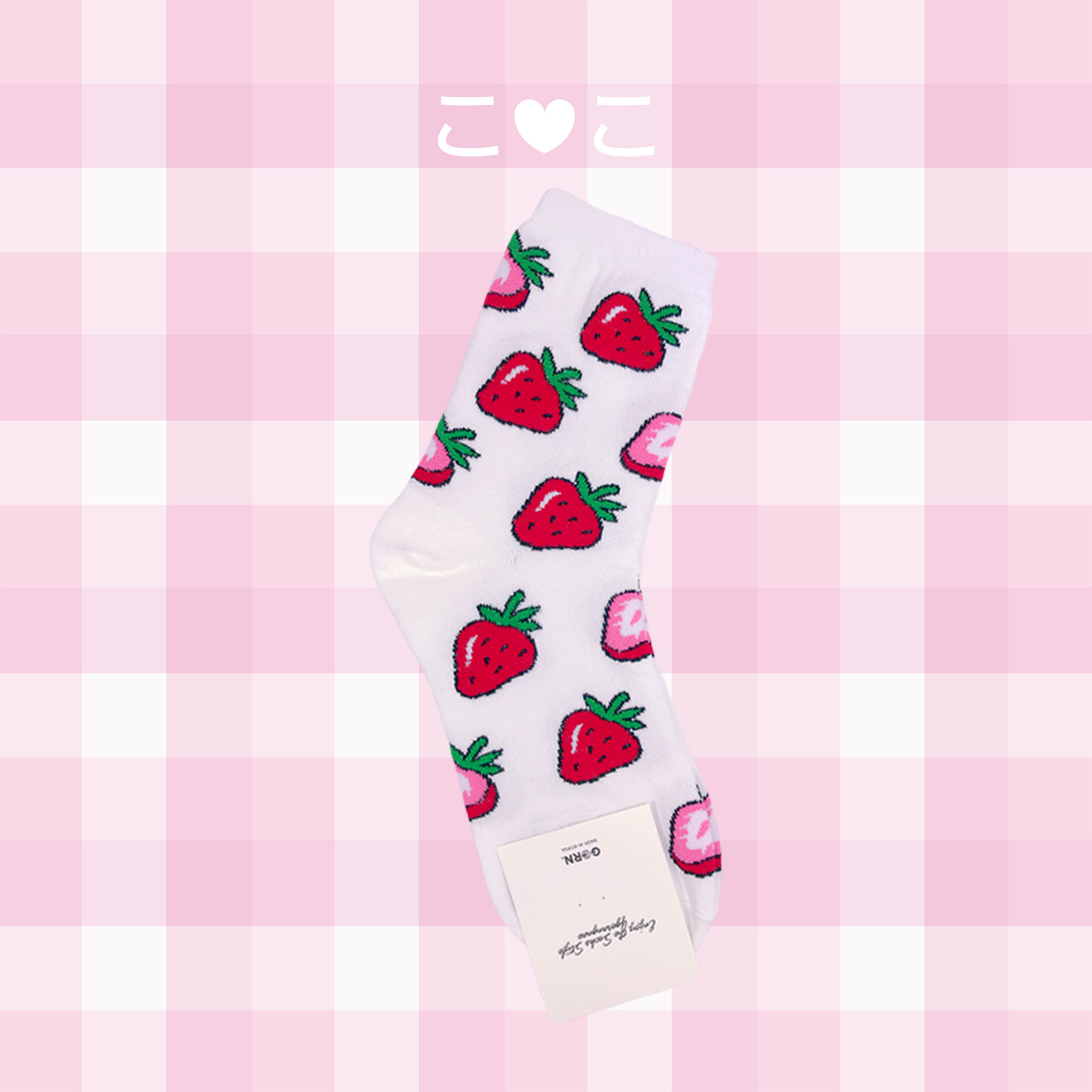 正韓水果剖面滿版造型襪子