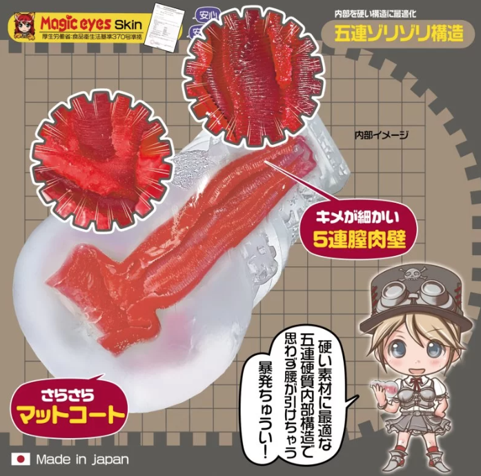 〔日本原裝進口〕Magic Eyes - 三重之旅 硬版 (くぱぁトリップ　ゾリゾリ五連硬質壁)