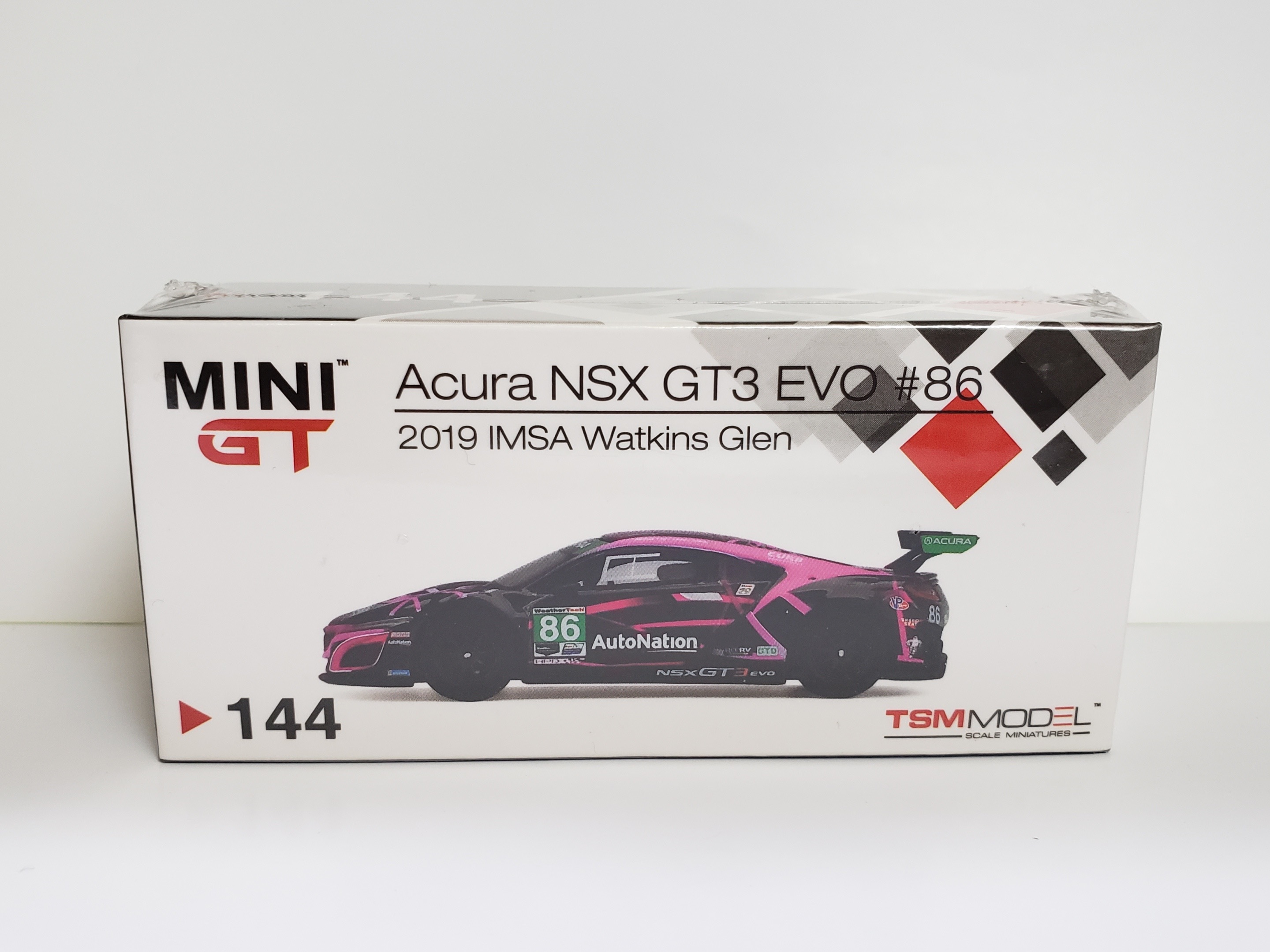Mini GT 1/64 No.144 Acura NSX GT3 Evo #86 2019 IMSA Wat