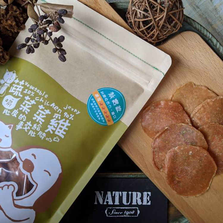 Tudogi 肚臍凸凸｜蔬菜菜雞 80g（犬用零食）