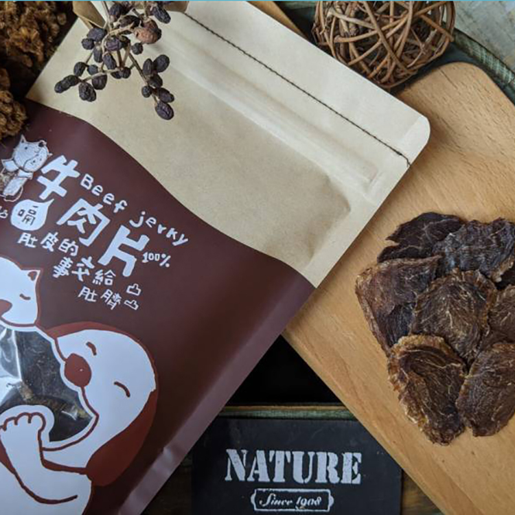 Tudogi 肚臍凸凸｜牛肉片 70g（犬用零食）