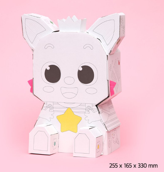 Pink fong 3D coloring 拼圖