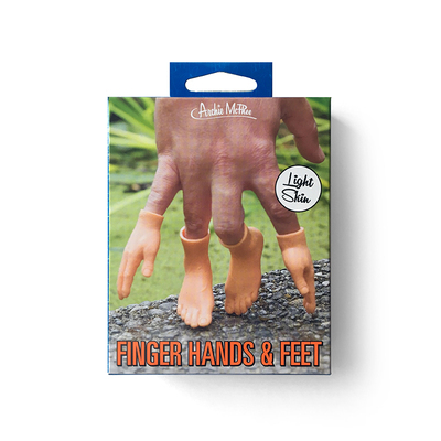 Archie McPhee 美國惡趣味手指玩具 黑白皮膚小手小腳 迷你手