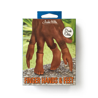 Archie McPhee 美國惡趣味手指玩具 黑白皮膚小手小腳 迷你手