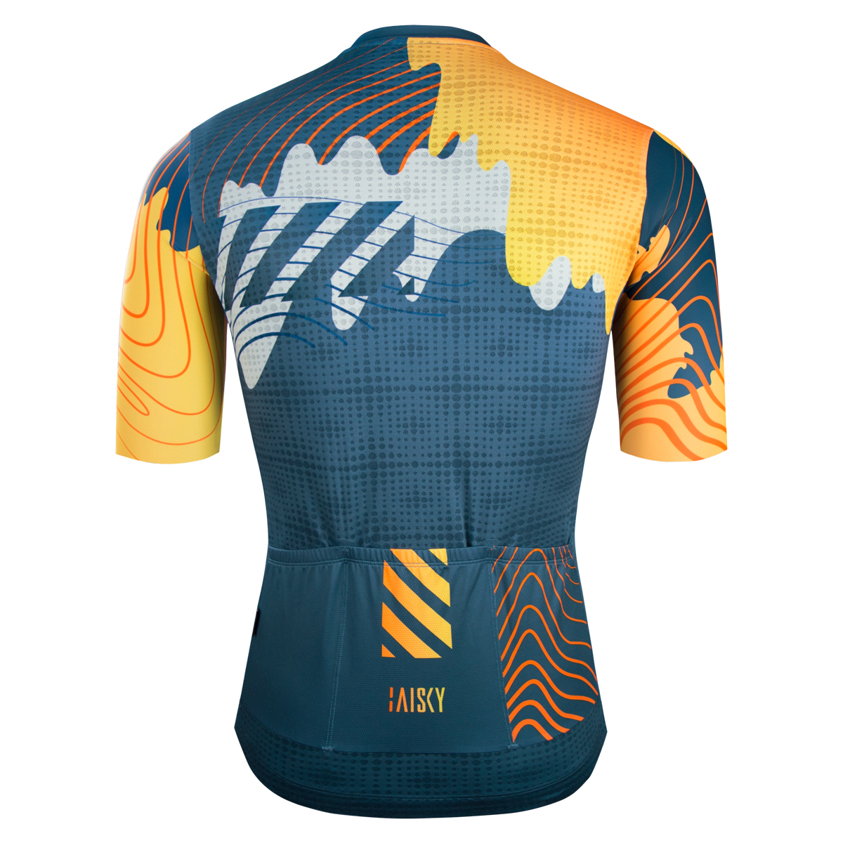 男款空力短車衣 神峰 藍