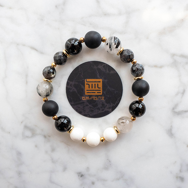 《無OMNONE 玉石手鍊》潑墨系列 - 奔馳