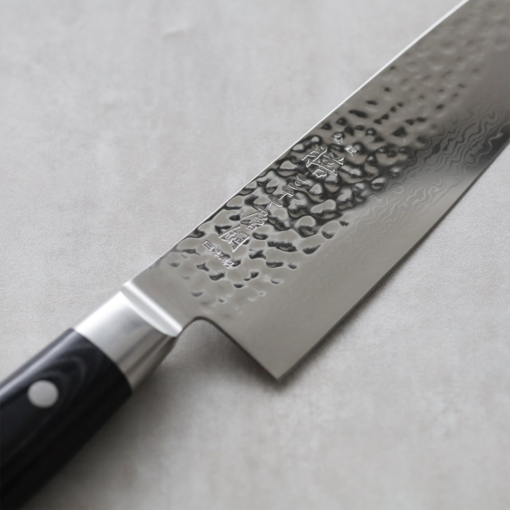 YAXELL 膳 牛刀  200mm VG10 槌目