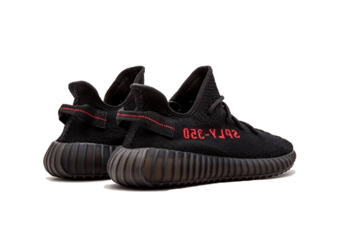 Adidas Yeezy Boost 350 V2 黑底紅字