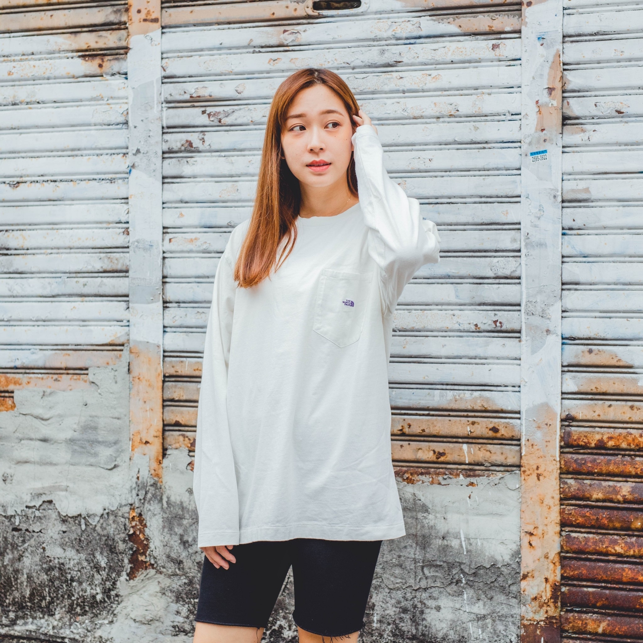 **特價商品售出不退換**紫標 2020FW TNF THE NORTH FACE 7oz L/S Pocket Tee 口袋刺繡長袖 長T【NT3058N】