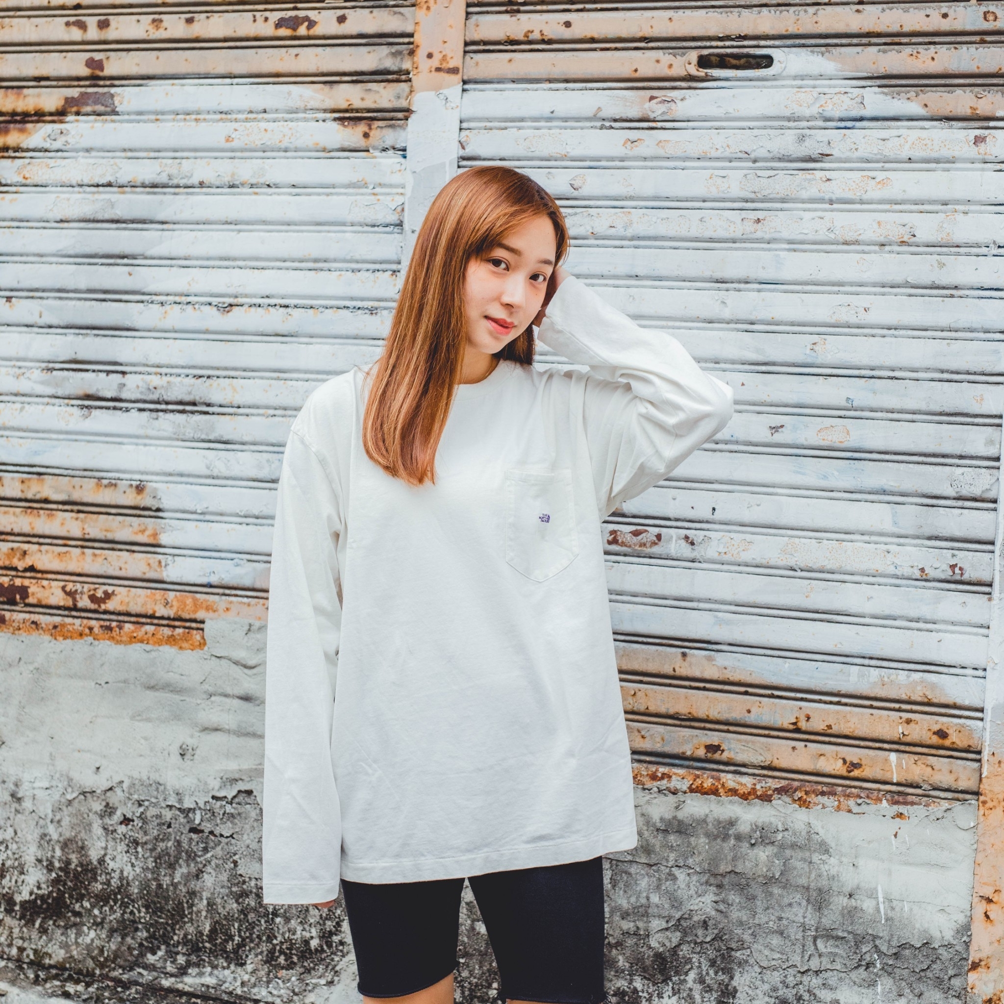 **特價商品售出不退換**紫標 2020FW TNF THE NORTH FACE 7oz L/S Pocket Tee 口袋刺繡長袖 長T【NT3058N】