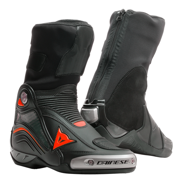DAINESE AXIAL D1 BOOTS BLACK/RED-FLUO 黑螢光紅 車靴