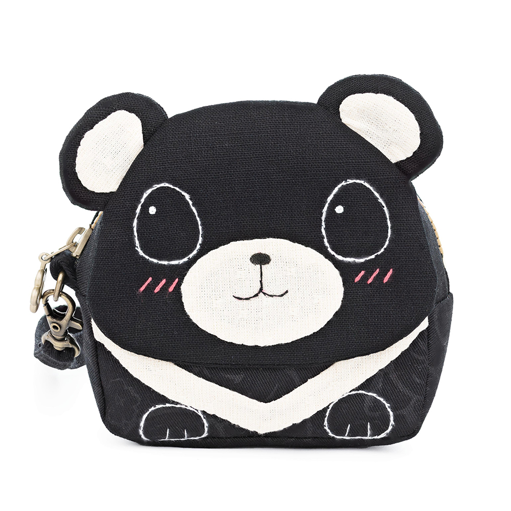 販售原尺寸【紙型】(台灣黑熊零錢包)