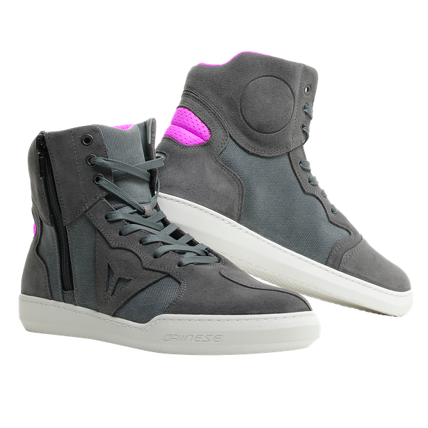DAINESE METROPOLIS LADY SHOES ANTHRACITE/FUCHSIA 女版 灰紫 休閒靴