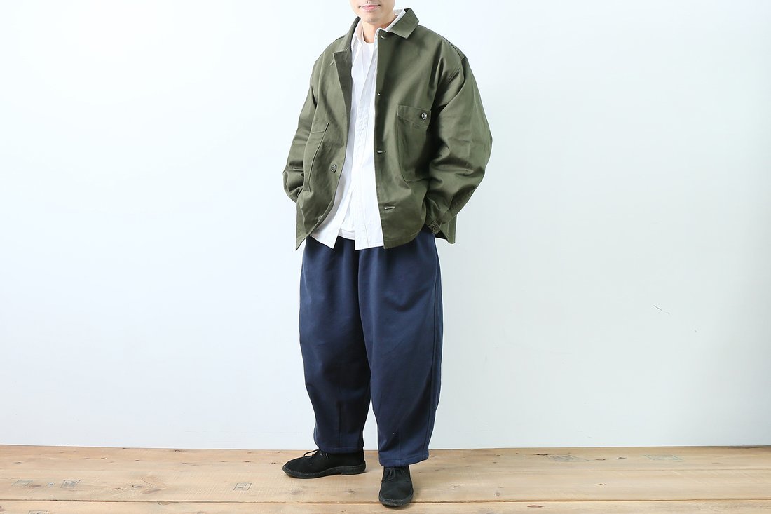 WORKWARE - SHORT PARKA MOD / BLACK & OLIVE